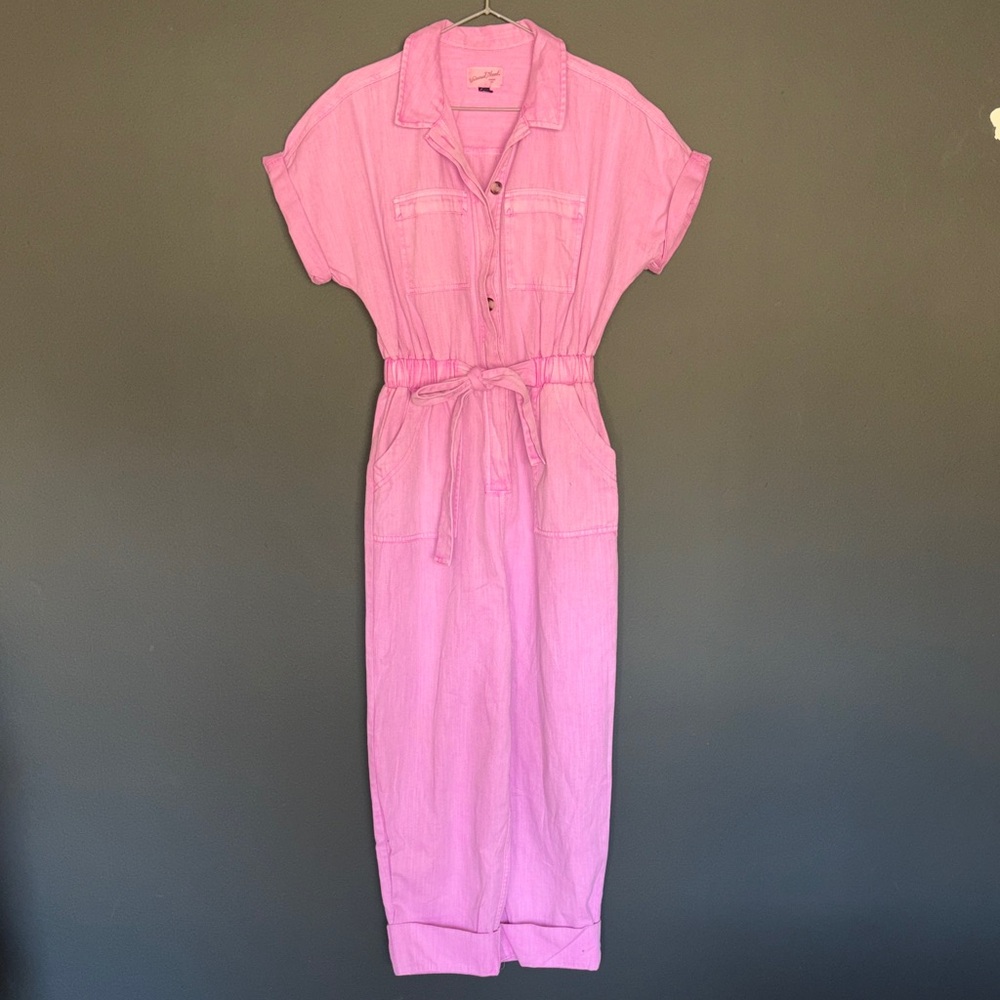 Universal Thread size 2 lavender Pink Button-Up jumpsuit
